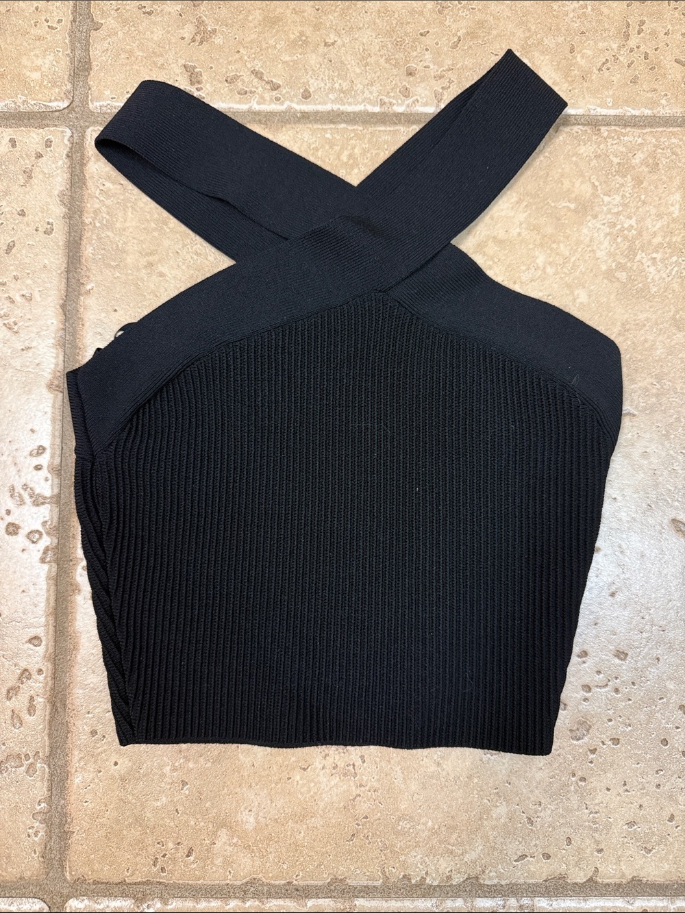 Babaton Sculpt Knit Criss Cross Cropped Tank